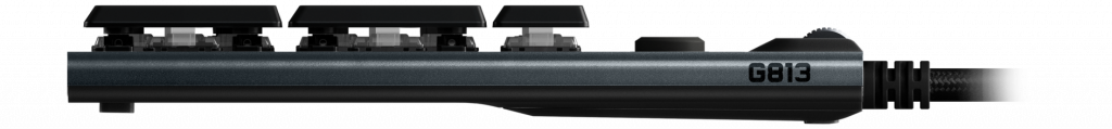 Bàn phím cơ Logitech G813 Lightsync RGB Mechanical Romer G Clicky Gaming Keyboard Black có thiết kế siêu mỏng